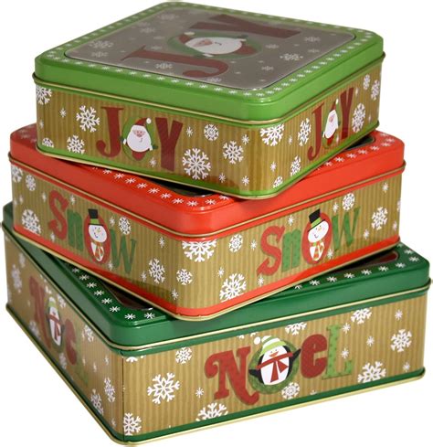 christmas metal gift box|square metal tin gift boxes.